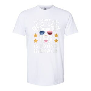 This Childless Dog Lady Ladies Is Voting Kamala Election 24 Softstyle CVC T-Shirt