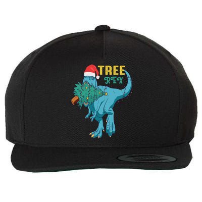 Trex Christmas Dinosaur Matching Costume Funny Tree Rex Gift Wool Snapback Cap