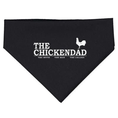 The Chicken Dad Pet Lover Fathers Day Gift Tee Cute USA-Made Doggie Bandana