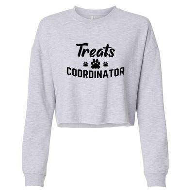 Treats Coordinator Dog Lover Cropped Pullover Crew