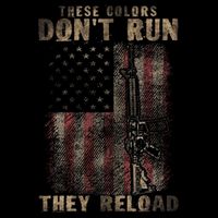 These Colors DonT Run They Reload Gun.S With Usa Flag Mousepad