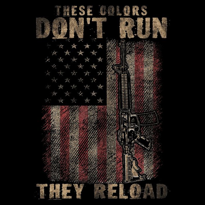 These Colors DonT Run They Reload Gun.S With Usa Flag Mousepad