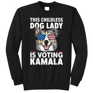 This Childless Dog Lady Is Voting Kamala Harris 2024 Sweatshirt