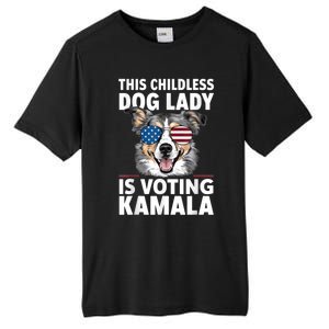 This Childless Dog Lady Is Voting Kamala Harris 2024 Tall Fusion ChromaSoft Performance T-Shirt