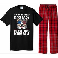 This Childless Dog Lady Is Voting Kamala Harris 2024 Pajama Set