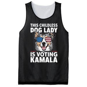 This Childless Dog Lady Is Voting Kamala Harris 2024 Mesh Reversible Basketball Jersey Tank