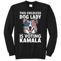 This Childless Dog Lady Is Voting Kamala Harris 2024 Tall Sweatshirt