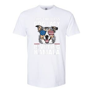 This Childless Dog Lady Is Voting Kamala Harris 2024 Softstyle CVC T-Shirt