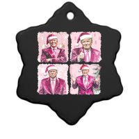 Trump Christmas Daddys Home 45 47 Trump Won Again Maga Ceramic Star Ornament