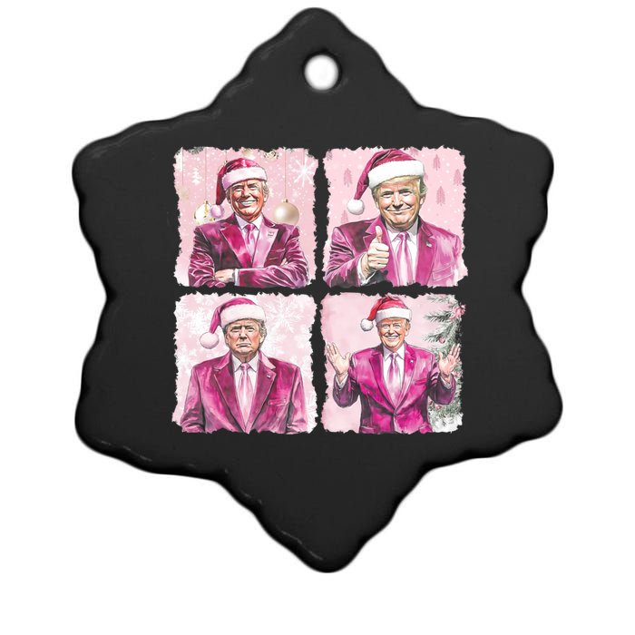 Trump Christmas Daddys Home 45 47 Trump Won Again Maga Ceramic Star Ornament