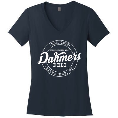 True Crime Dahmer's Deli, Shows True Crime Women's V-Neck T-Shirt