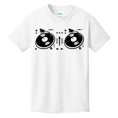 Two Channel Dj Controller Sketch Kids T-Shirt