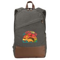 Tacosaurus Cinco De Mayo Taco Dinosaur Cotton Canvas Backpack