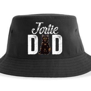 Tortie Cat Dad Tortoiseshell Cat Owner Tortie Cat Lover Sustainable Bucket Hat