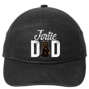 Tortie Cat Dad Tortoiseshell Cat Owner Tortie Cat Lover 7-Panel Snapback Hat