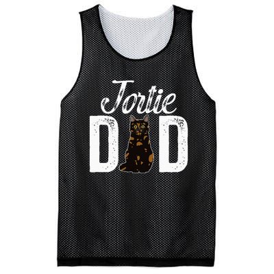 Tortie Cat Dad Tortoiseshell Cat Owner Tortie Cat Lover Mesh Reversible Basketball Jersey Tank