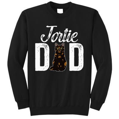 Tortie Cat Dad Tortoiseshell Cat Owner Tortie Cat Lover Tall Sweatshirt