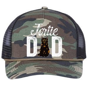 Tortie Cat Dad Tortoiseshell Cat Owner Tortie Cat Lover Retro Rope Trucker Hat Cap