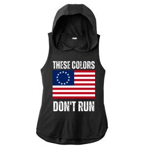 These Colors DonT Run Ladies PosiCharge Tri-Blend Wicking Draft Hoodie Tank