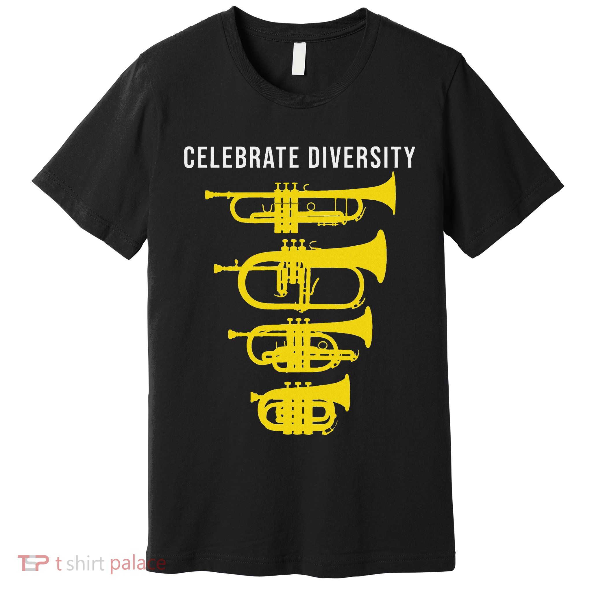 Trumpet Celebrate Diversity Cornet Flugelhorn Premium T-Shirt