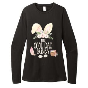 The Cool Dad Bunny Family Matching Group Easter Gift Pajama Funny Gift Womens CVC Long Sleeve Shirt