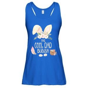 The Cool Dad Bunny Family Matching Group Easter Gift Pajama Funny Gift Ladies Essential Flowy Tank