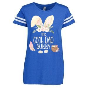 The Cool Dad Bunny Family Matching Group Easter Gift Pajama Funny Gift Enza Ladies Jersey Football T-Shirt