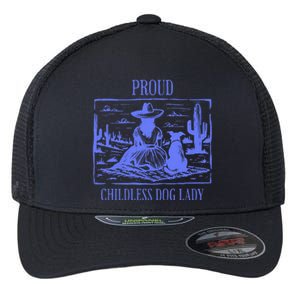 This Childless Dog Lady Is Voting Kamala Proud Childless Dog Lady Flexfit Unipanel Trucker Cap