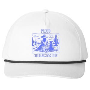 This Childless Dog Lady Is Voting Kamala Proud Childless Dog Lady Snapback Five-Panel Rope Hat