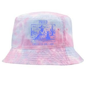 This Childless Dog Lady Is Voting Kamala Proud Childless Dog Lady Tie-Dyed Bucket Hat