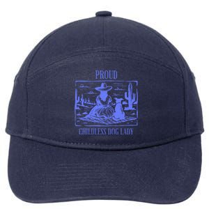 This Childless Dog Lady Is Voting Kamala Proud Childless Dog Lady 7-Panel Snapback Hat