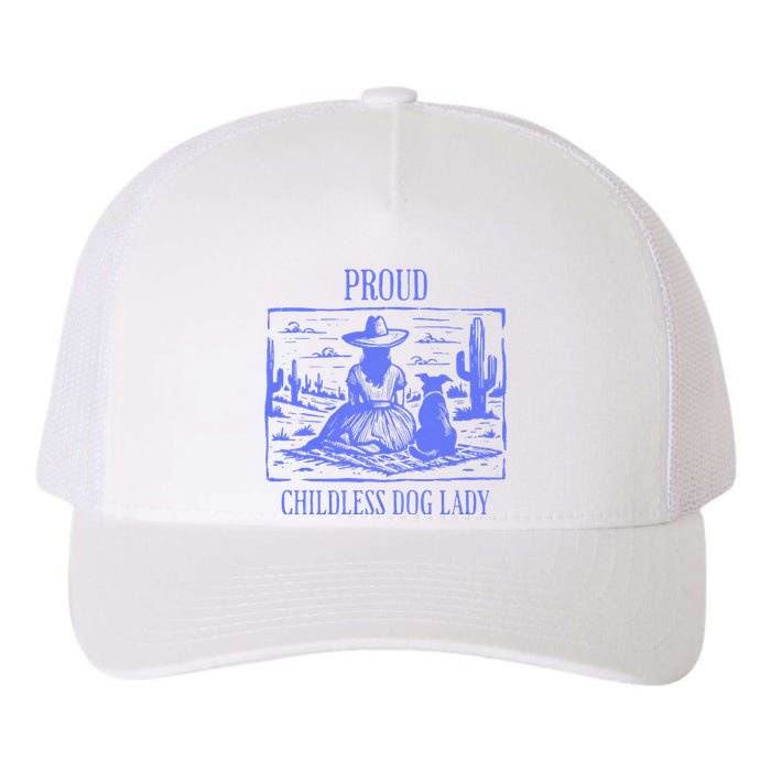 This Childless Dog Lady Is Voting Kamala Proud Childless Dog Lady Yupoong Adult 5-Panel Trucker Hat