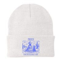 This Childless Dog Lady Is Voting Kamala Proud Childless Dog Lady Knit Cap Winter Beanie