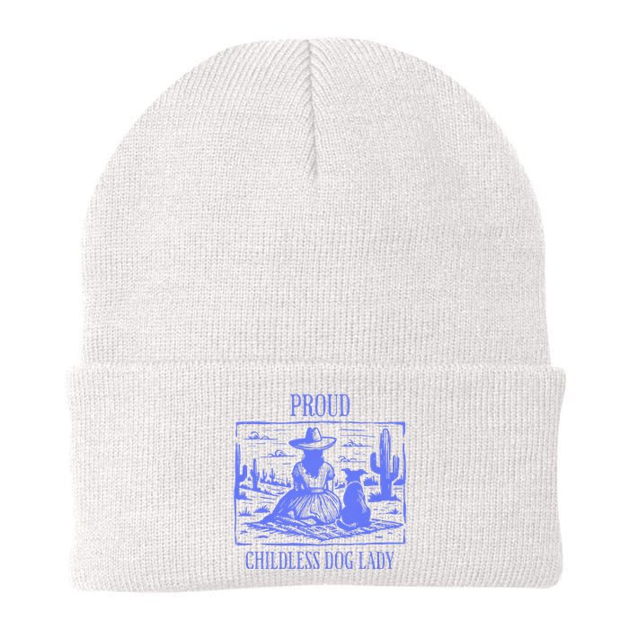 This Childless Dog Lady Is Voting Kamala Proud Childless Dog Lady Knit Cap Winter Beanie