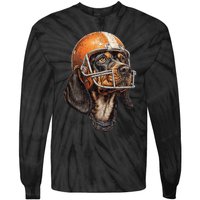 Tennessee Coonhound Dog Sport Lovers Tennessee Tri Stars Tie-Dye Long Sleeve Shirt