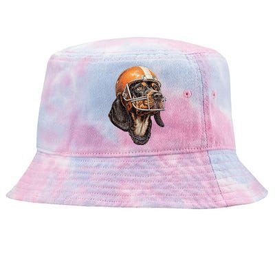 Tennessee Coonhound Dog Sport Lovers Tennessee Tri Stars Tie-Dyed Bucket Hat