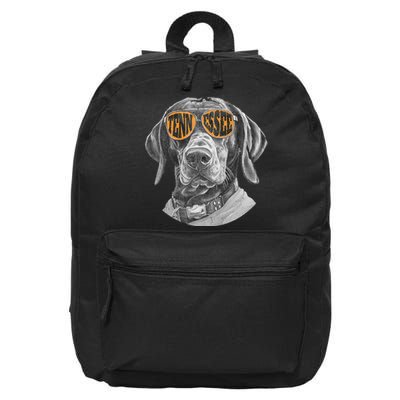 Tennessee Coonhound Dog Sport Lovers Tennessee Tri Stars 16 in Basic Backpack