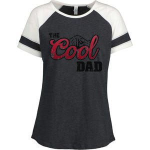 The Cool Dad Best Dad Ever Enza Ladies Jersey Colorblock Tee