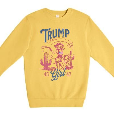 Trump Cow Donald Trump President Funny Election Meaningful Gift Premium Crewneck Sweatshirt