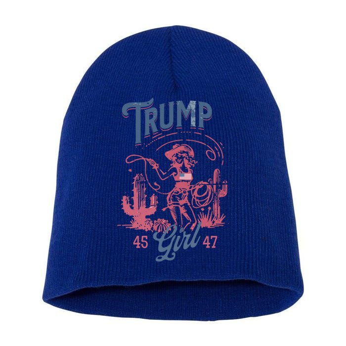 Trump Cow Donald Trump President Funny Election Meaningful Gift Short Acrylic Beanie