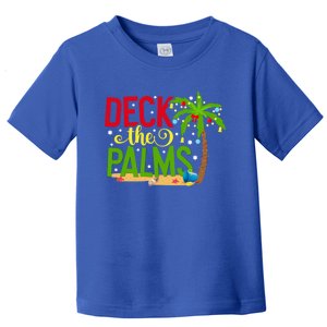 Tropical Christmas Deck The Palms Beach Travel Vacation Meaningful Gift Toddler T-Shirt