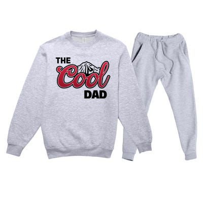 The Cool Dad Funny Fathers Day Premium Crewneck Sweatsuit Set