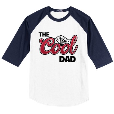 The Cool Dad Funny Fathers Day Baseball Sleeve Shirt