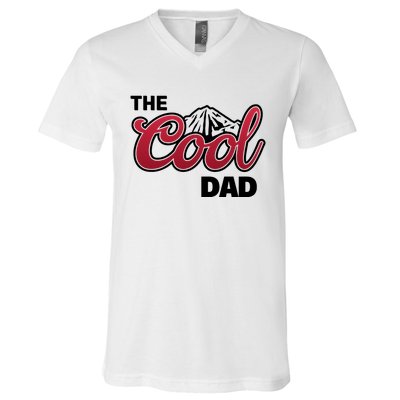 The Cool Dad Funny Fathers Day V-Neck T-Shirt