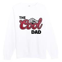 The Cool Dad Funny Fathers Day Premium Crewneck Sweatshirt