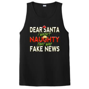 Trump Christmas Dear Santa Fake News Meme Gift Cool Gift PosiCharge Competitor Tank