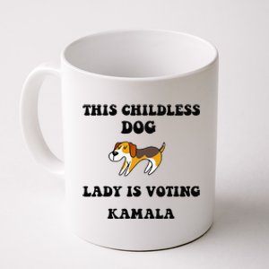 This Childless Dog Lady Is Voting Kamala 2024 Coffee Mug