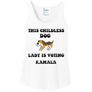 This Childless Dog Lady Is Voting Kamala 2024 Ladies Essential Tank