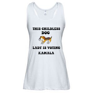 This Childless Dog Lady Is Voting Kamala 2024 Ladies Essential Flowy Tank