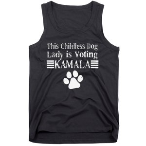 This Childless Dog Lady Is Voting Kamala Dog Lovers Tank Top